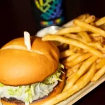 burger and fries